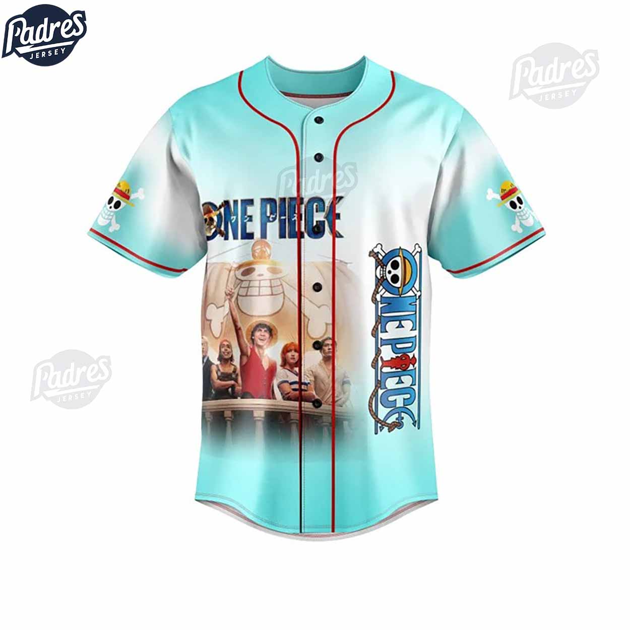 One Piece I'm Gonna Be King Of The Pirates Baseball Jersey - Padres Jersey Oasis: Elevate Your Baseball Style Game