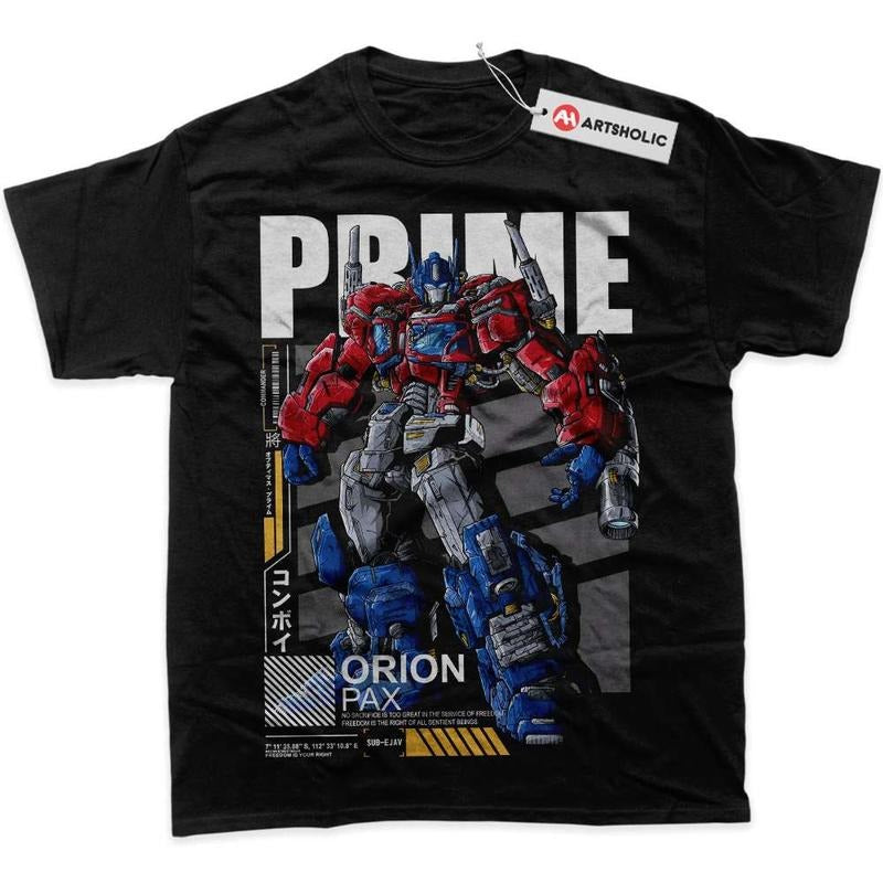 Optimus Prime Shirt, Transformers Shirt, Movie Graphic T-Shirt