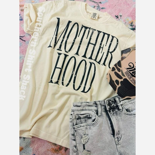 Oversized MotherHood T shirt  | Ivory comfort colors t shirt