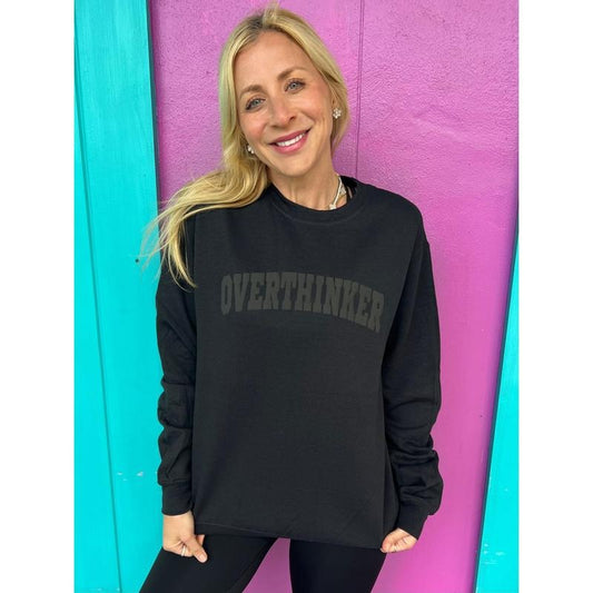 Overthinker Black Sweatshirt