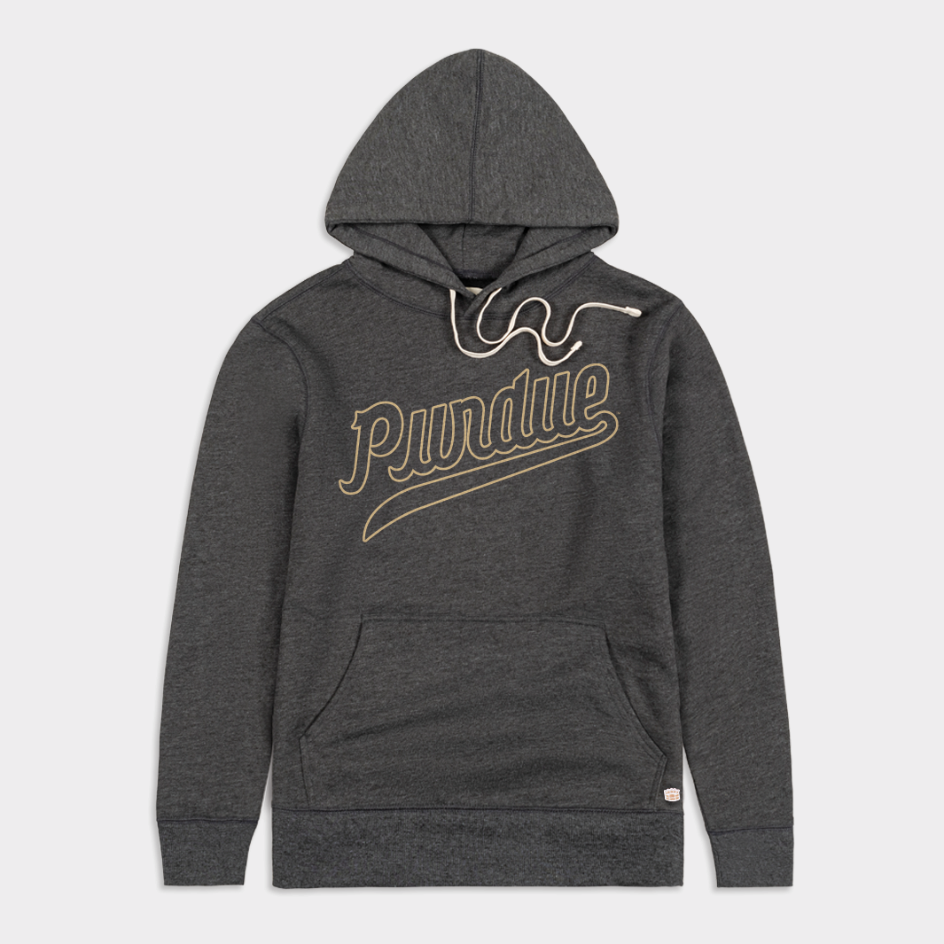Purdue Boilermakers Classic Script Outline Hoodie