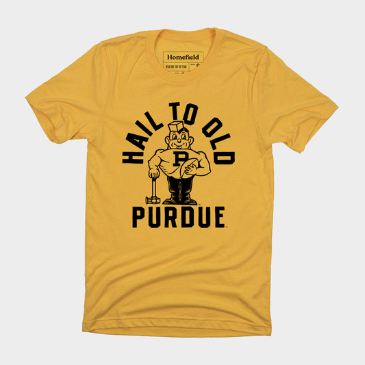 Vintage Hail to Old Purdue Football Tee Style001