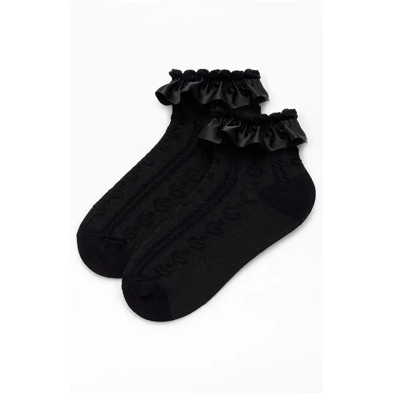 Pacsun Women's Ruffle Ankle Socks