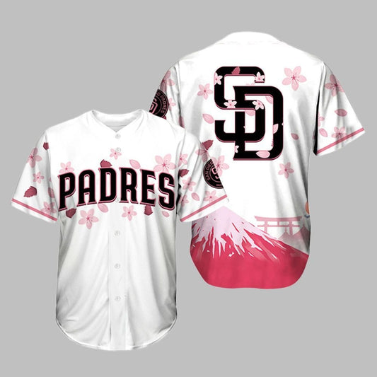 Padres Cherry Blossom Jersey 2025 - Grishko.com