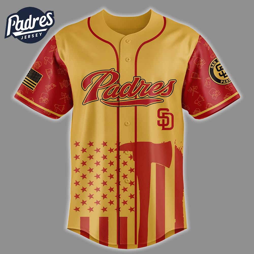 Padres Firefighter Appreciation Night 2025 Baseball Jersey - Padres Jersey Oasis: Elevate Your Baseball Style Game