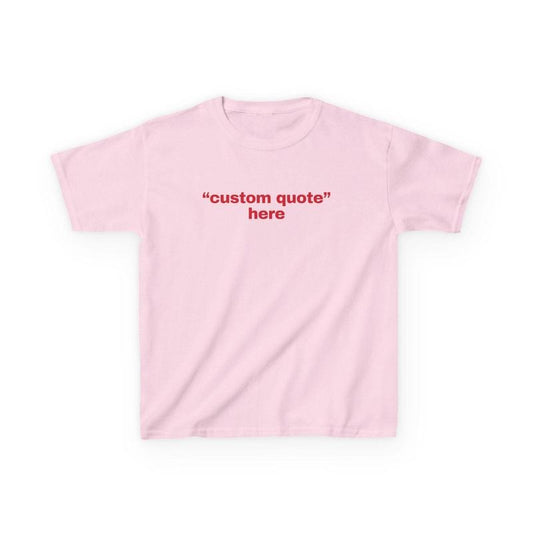 Personalized Baby Tee Custom Text, Quote Shirt Custom Baby Tee 90s Style Vintage Graphic Baby Tee, Gift For Her Cute Personalized Gifts