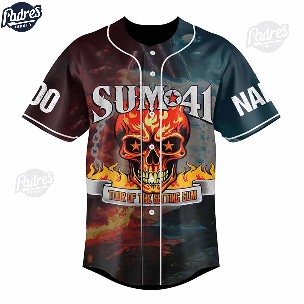 Personalized World Tour Sum 41 Baseball Jersey - Padres Jersey Oasis: Elevate Your Baseball Style Game