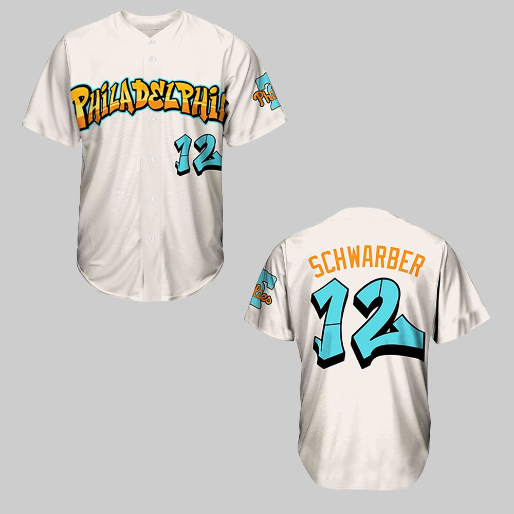 2025 Phillies Schwarber Jersey - Grishko.com