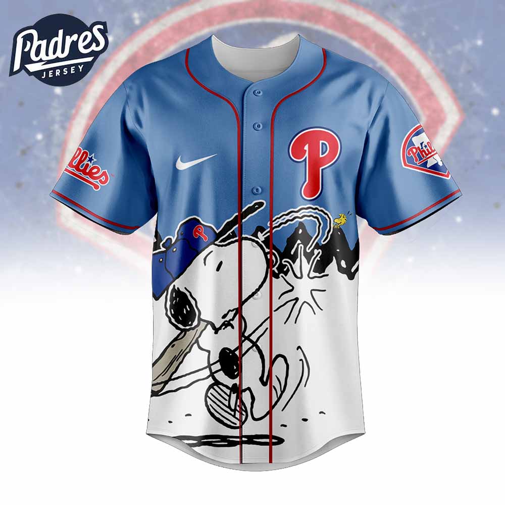 Philadelphia Phillies x Peanuts Personalized Baseball Jersey For Fans 2025 - Padres Jersey Oasis: Elevate Your Baseball Style Game