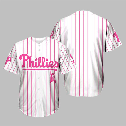 Phillies 2025 Breast Cancer Awareness Game Night Jersey - Grishko.com