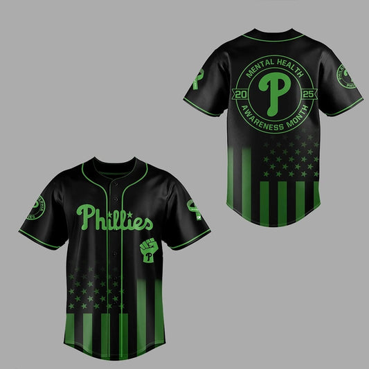 Phillies Mental Health Awareness Month 2025 Baseball Jersey Combo - Grishko.com