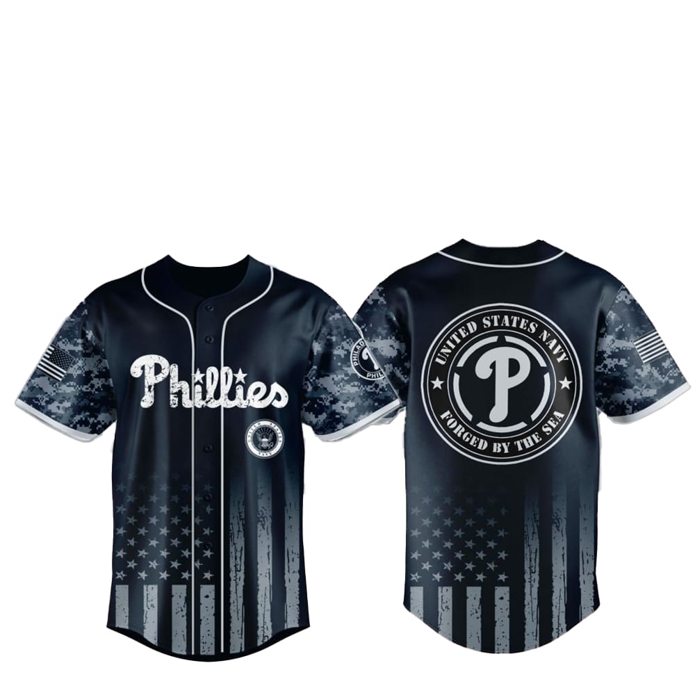 Phillies US Navy Military Jersey 2025 - Grishko.com