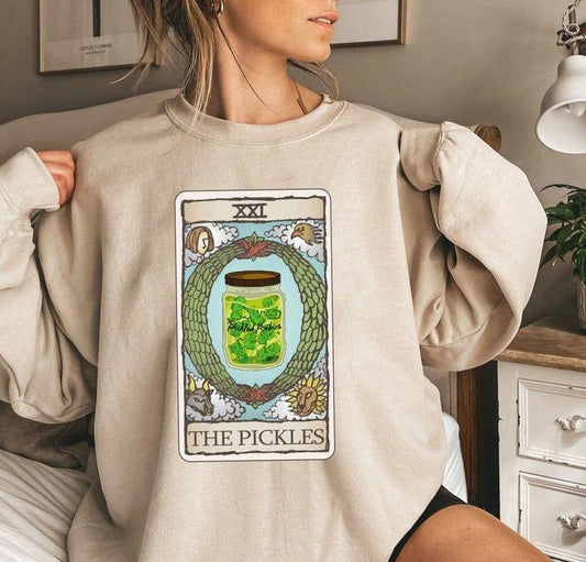 Pickle Sweatshirt, The Pickles Shirt, Pickle Shirt, Pickle Lover Gift, Pickle Tarot Card, Dill Pickle Shirt, Pickles Lover Gift