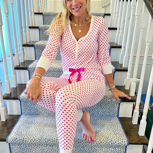 Pink Heart Pajama Set