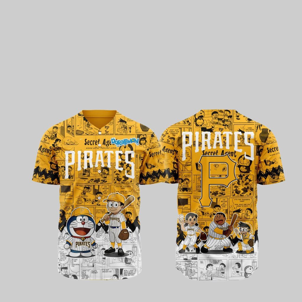 Pirates Doraemon Jersey 2025 - Grishko.com