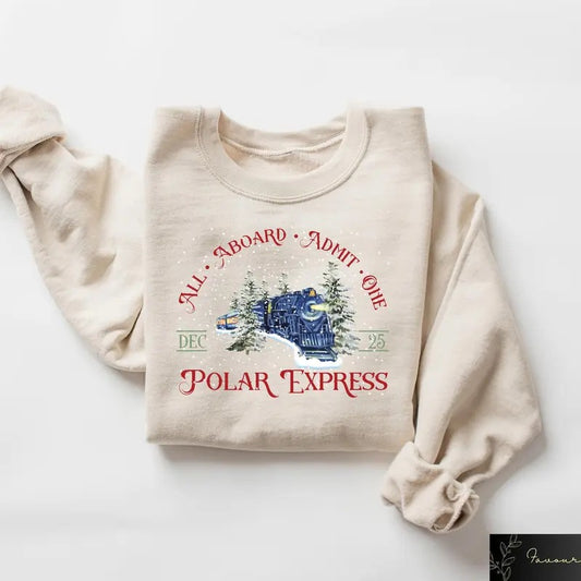 Polar Express Shirt, Christmas Gift For Family, Merry Christmas Hoodie, Christmas Gift Ideas, Xmas Crewneck Sweater