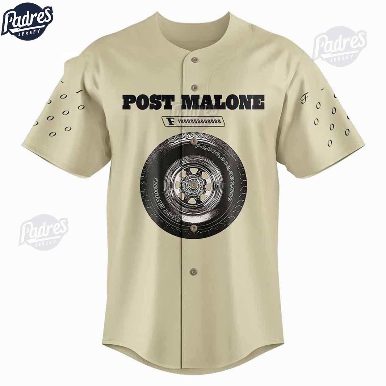 Post Malone F1 Trillion Tour Baseball Jersey - Padres Jersey Oasis: Elevate Your Baseball Style Game
