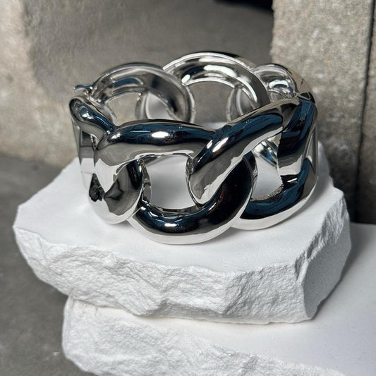 Power Move Link Cuff Bracelet 8"