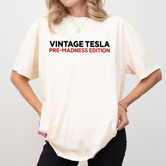 Pre-madness Edition Comfort Colors Shirt, Sarcastic T-shirt, Anti Techno-King Graphic Tee, Sarcatsic Billionaire Clothing, Meme Overlord Outfits
