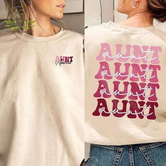 Premium  Aunt Shirt, Cool Aunt Sweatshirt, Baby Pregnancy Announcement for Aunt, Gift For Aunt, Aunt Birthday Gift, Mothers Day Gift For Aunt