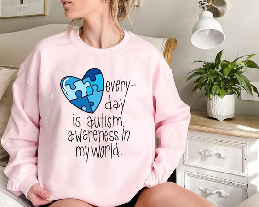Premium  Autism Awareness Shirt, Blue Puzzle Sweatshirt, Blue Autism T-Shirt, Neurodiversity Shirt, Gift For Autism Mom, Autism Mama Teestyle{n002}2