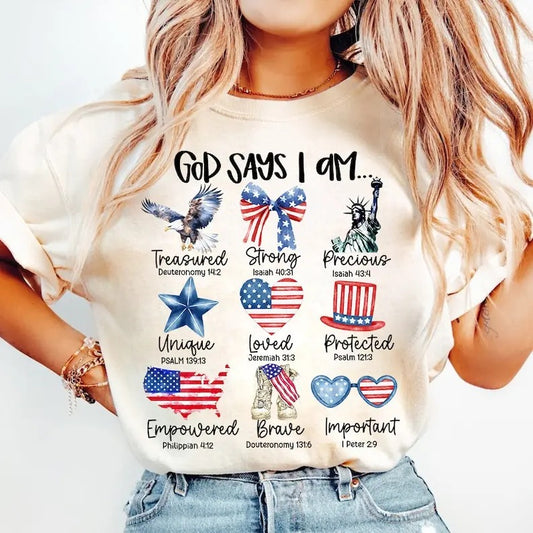 Premium  Coquette God Says I Am 4th of July, 4th of july, Christian 4th of july, America, Independence Day sweatshirt