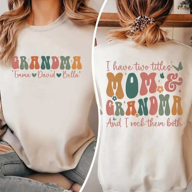 Premium  Grandma Sweatshirt, Personalized Grandma Sweashirt, Grandma Gifts, Gifts For Grandma, Grandma Club Sweat, Mom Sweatshirt, Mother's Day Shirt
