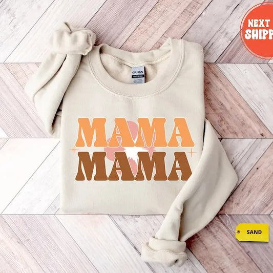 Premium  Mama Sweatshirt, Mother's Day Gift, Grandma Sweatshirt, Nana Shirt, Gift For Mother, Mom Hoodie, Mama Crewneck, New Mom Shirt, Grammy Shirt
