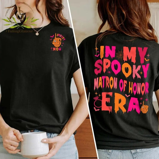 Premium  Matron Of Honor Era Shirt, Matron Of Honor, MOH Sweatshirt, Spooky Bridesmaid Shirt, Bachelorette Shirt, Bridal Shower Gift, Wedding Gifts