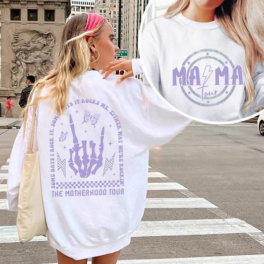 Premium  Motherhood Sweatshirt, Emo Moms Club Sweatshirt, Emo Moms Club Skeleton Shirt, Mothers Day Gift Shirt, Emo Mama Tee, Mom Life, Motherhood