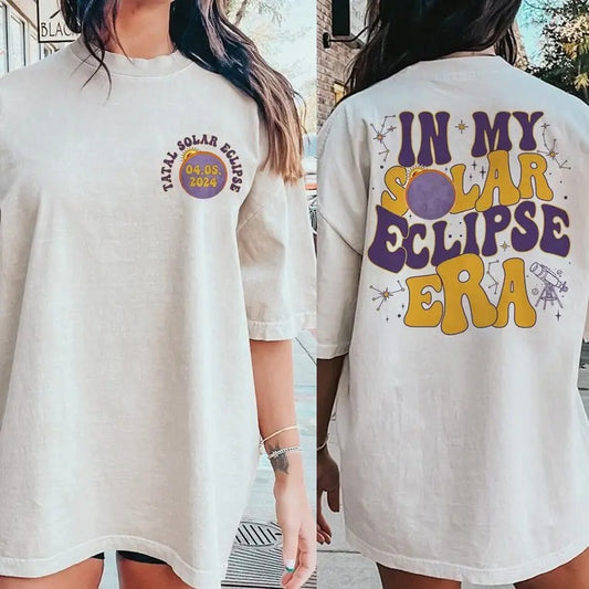 Premium  Solar Eclipse Shirt, In My Solar Eclipse Era Shirt, Eclipse Watching Squad Tee, Twice In A Lifetime, Total Solar Eclipse 2024 Shirt