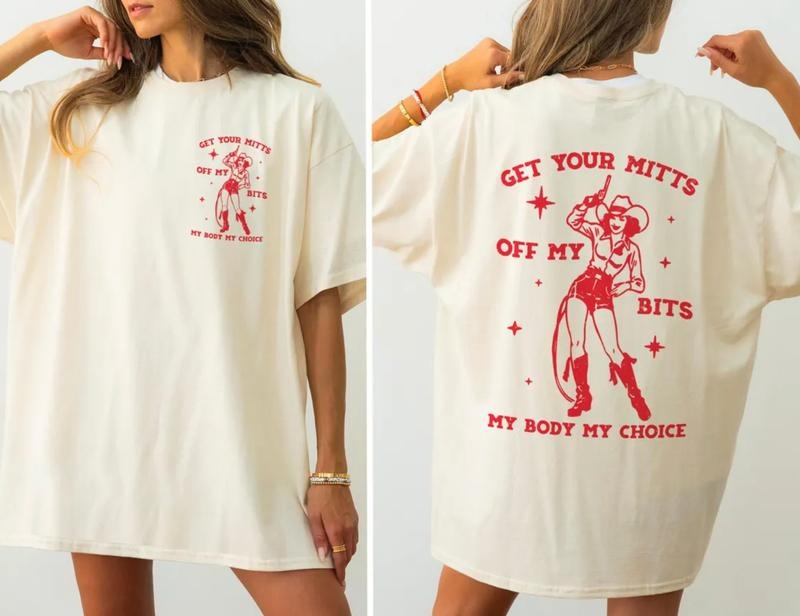 Pro Choice T Shirt - Feminist Vintage Cowgirl Women's Reproductive Rights Tee Feminist Gift My Body My Choice TShirt Abortion Rights