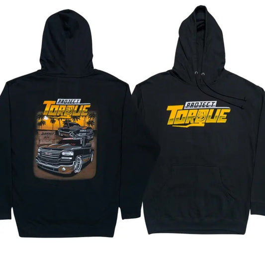 Project Torque GMC & Silverado Hoodie - Men's Truck Apparel, Automotive Shirts, Car Merchandise for Enthusiasts