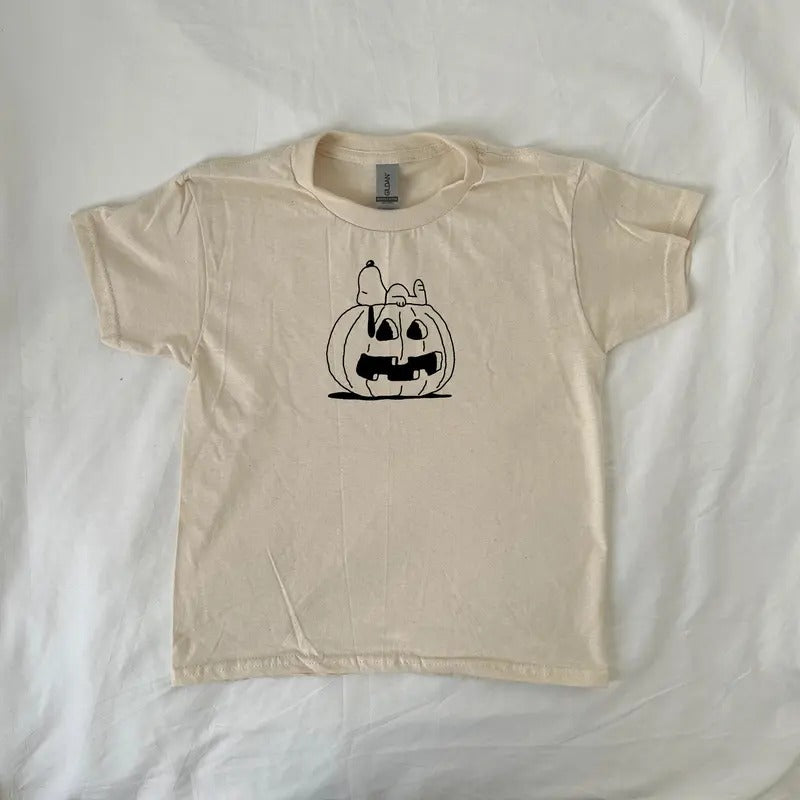 Pumpkin Snoopy Halloween Baby Tee, Cute Fall & Autumn tee, Peanuts Halloween, Pumpkin Patch, Spooky Season, Fall Vibes