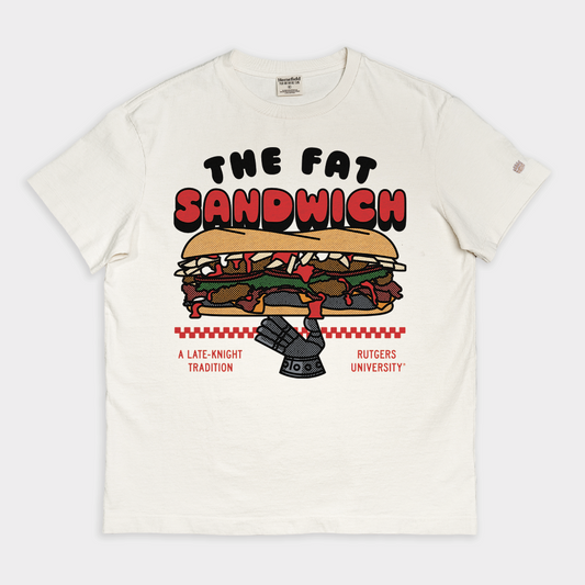 Rutgers Fat Sandwich Vintage Heavyweight Tee Style001