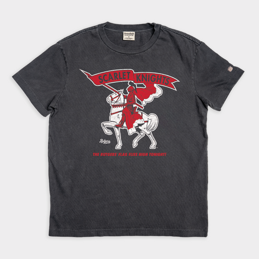 Rutgers "Flag Flies High" Scarlet Knights Vintage Heavyweight Tee Style001