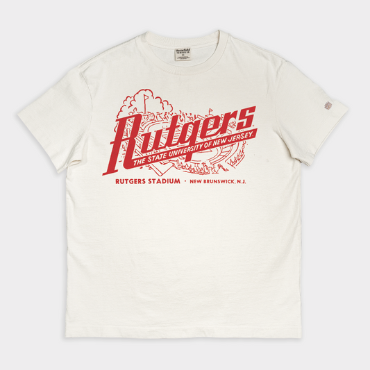 Rutgers Football 1951 Ticket Vintage Heavyweight Tee Style001