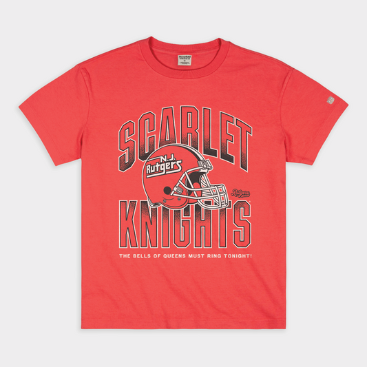 Rutgers Football Retro Logo Helmet Vintage Heavyweight Tee