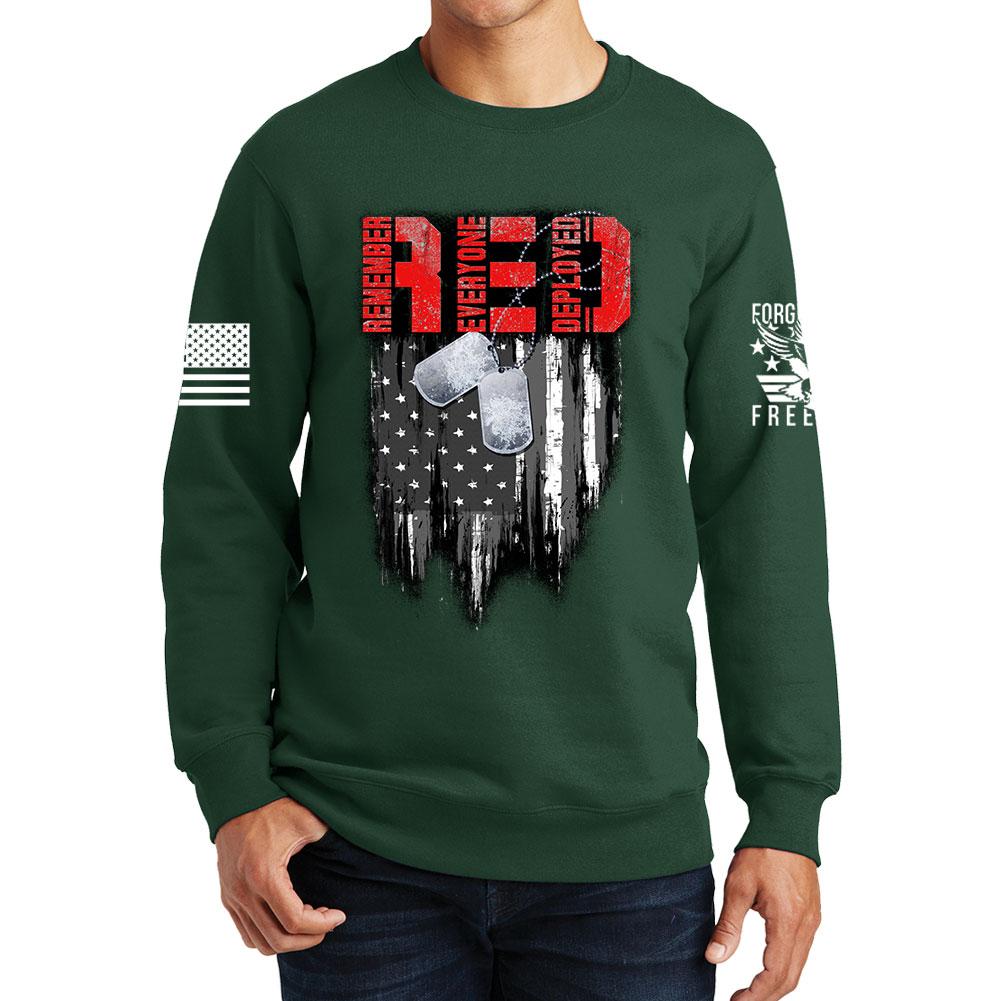 R.E.D Flag & Dog-tags Sweatshirt Style001