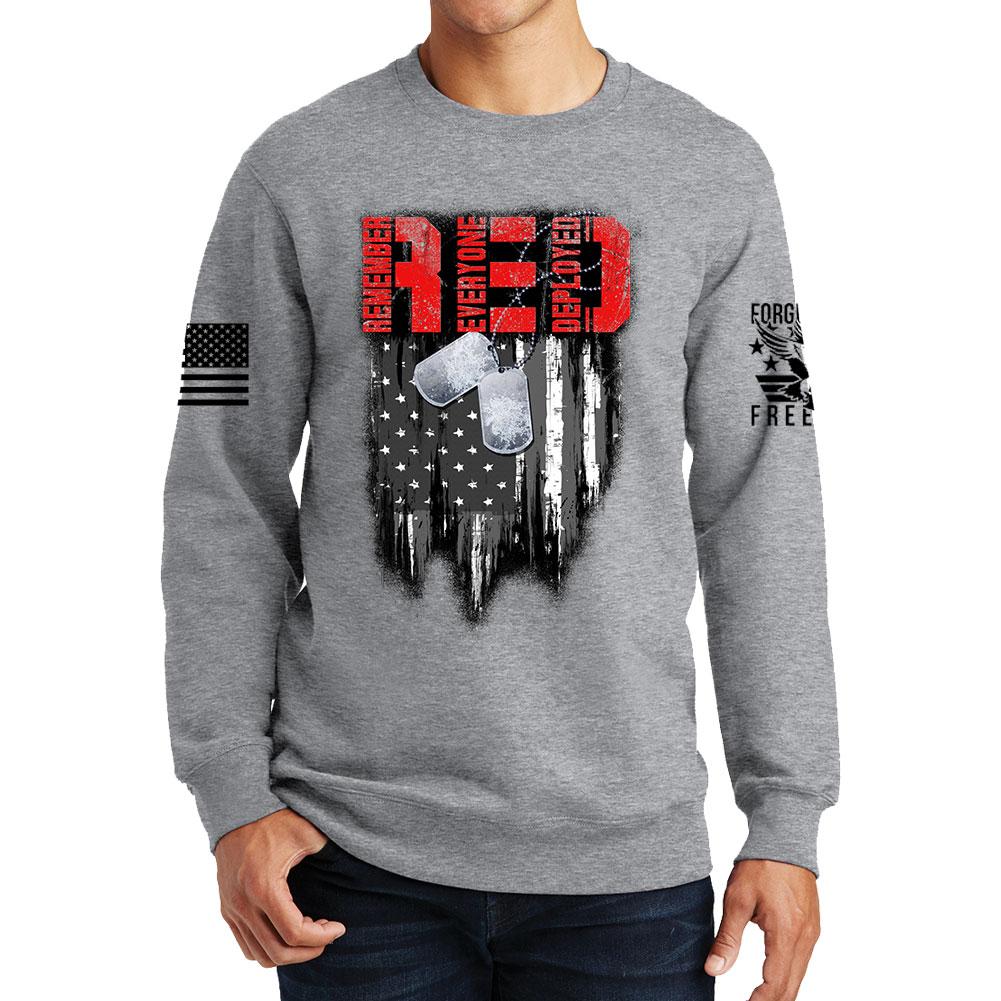 R.E.D Flag & Dog-tags Sweatshirt Style001
