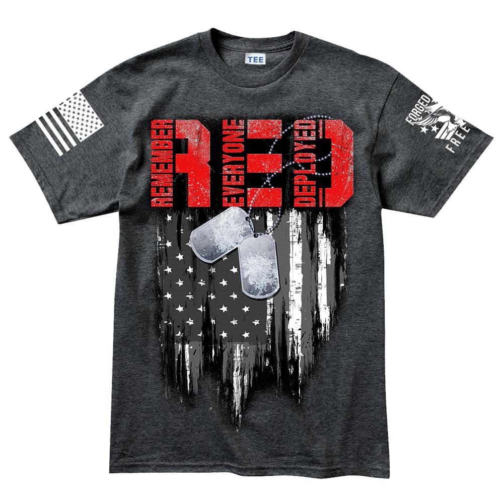 R.E.D Flag & Dog-tags Men's T-shirt Style001