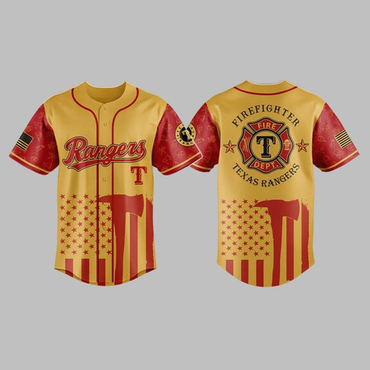 Rangers Firefighter Appreciation Night Jersey 2025 - Grishko.com