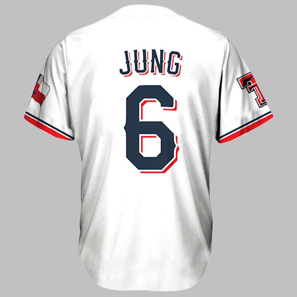 Rangers Jung Texas Tech Night Jersey Giveaway 2025 - Grishko.com
