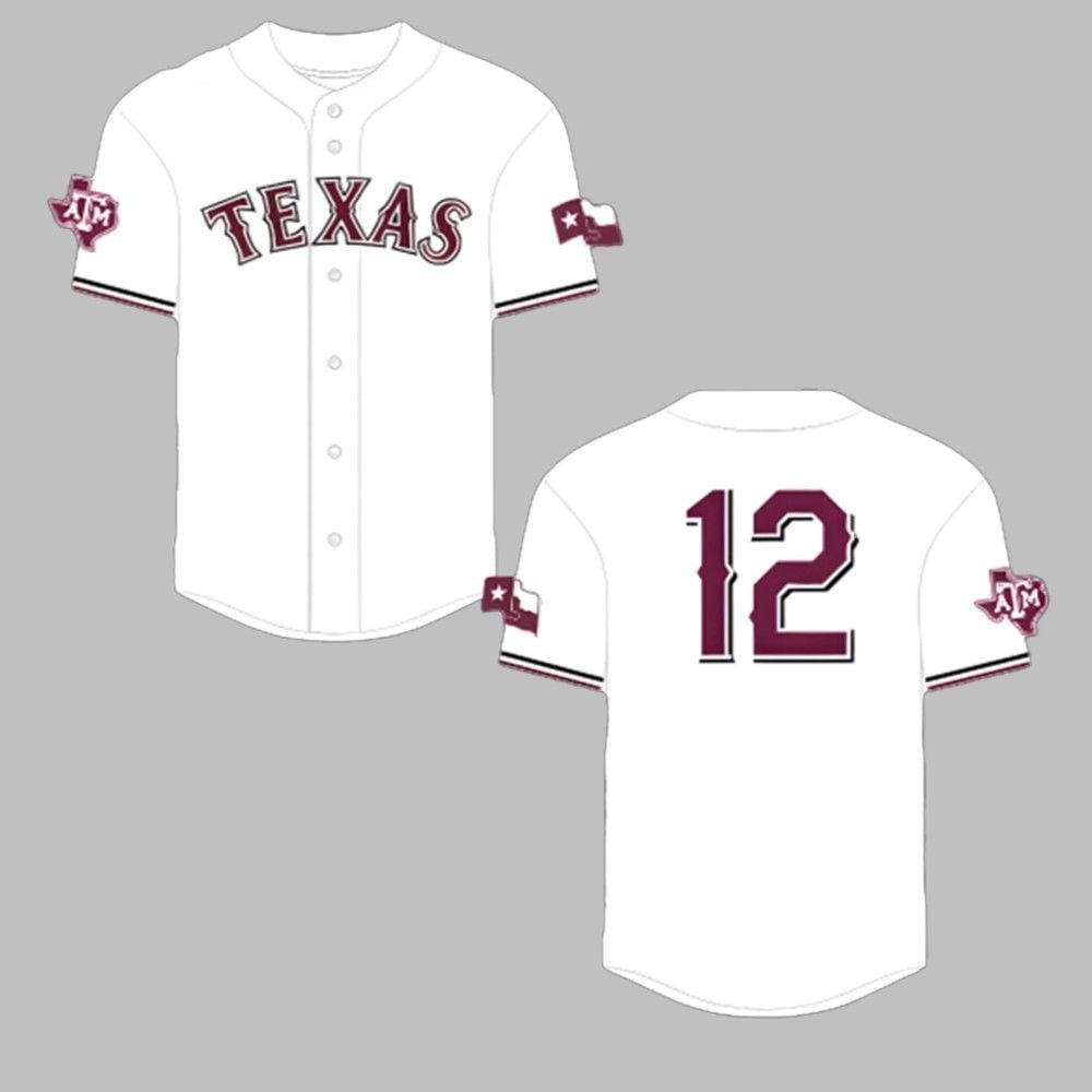 Rangers Texas A&M University Night Jersey Giveaway 2025 - Grishko.com