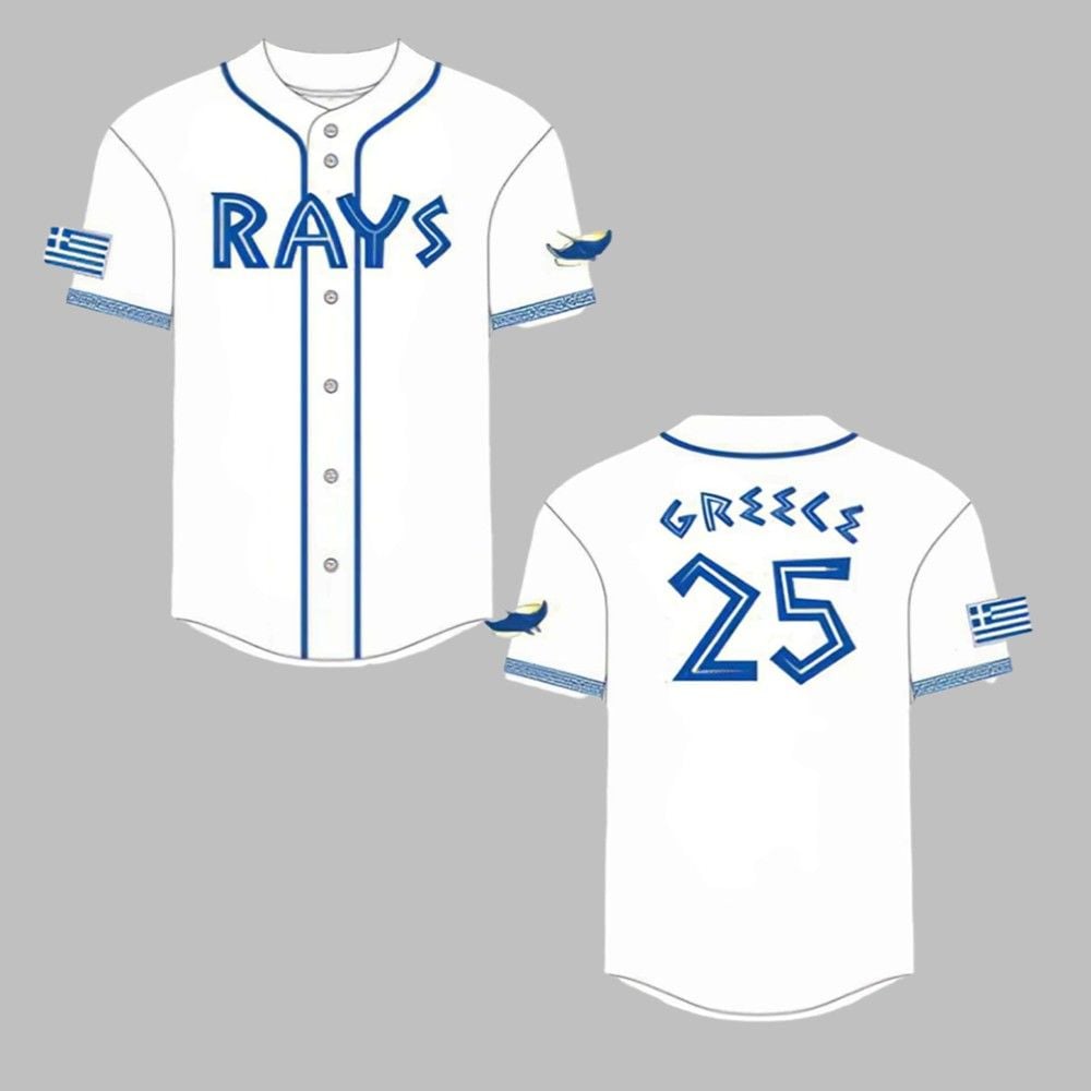 Rays Greek Heritage Day Jersey 2025 Giveaway - Grishko.com