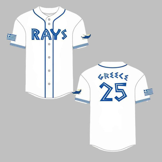 Rays Greek Heritage Day Jersey 2025 Giveaway - Grishko.com