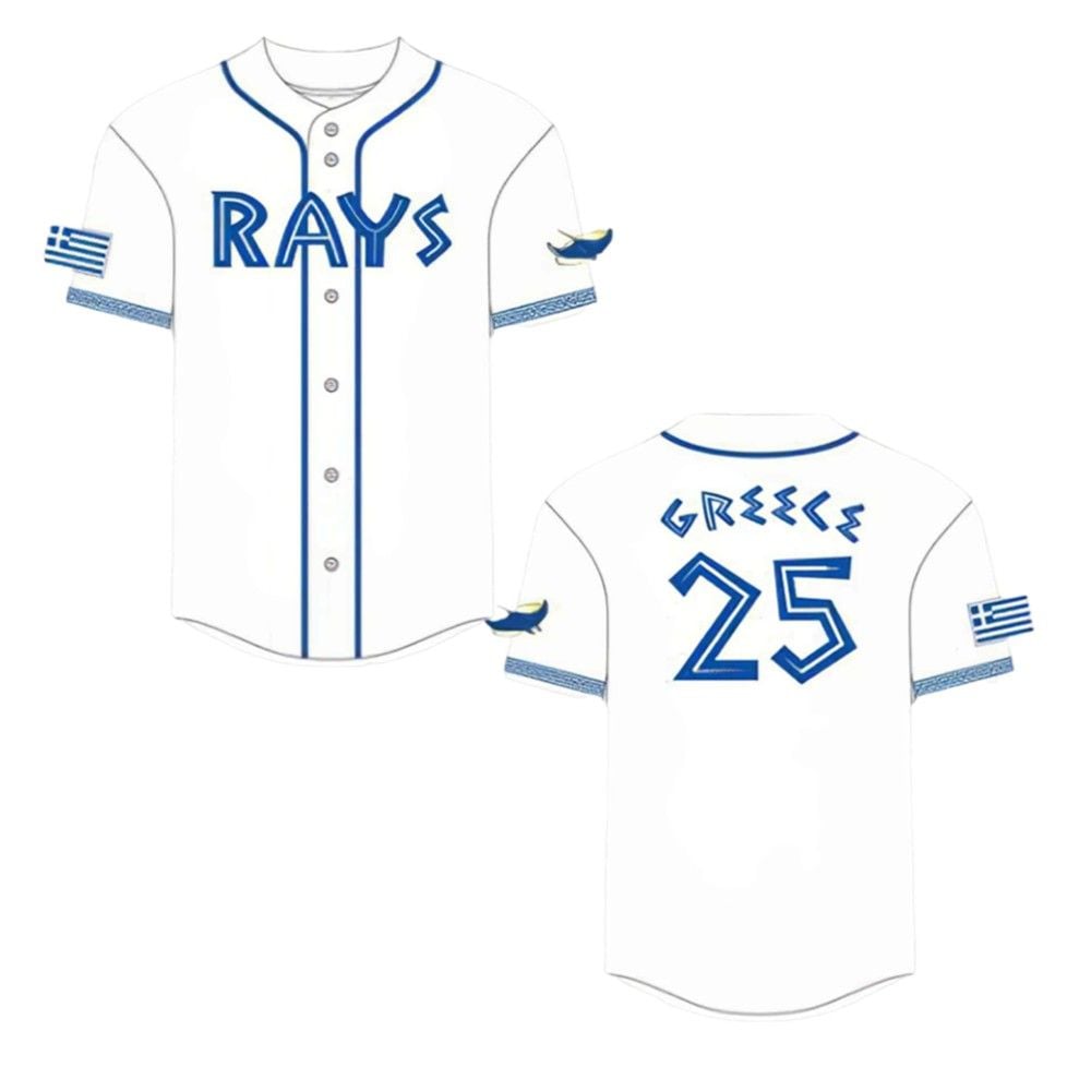 Rays Greek Heritage Day Jersey 2025 Giveaway - Grishko.com