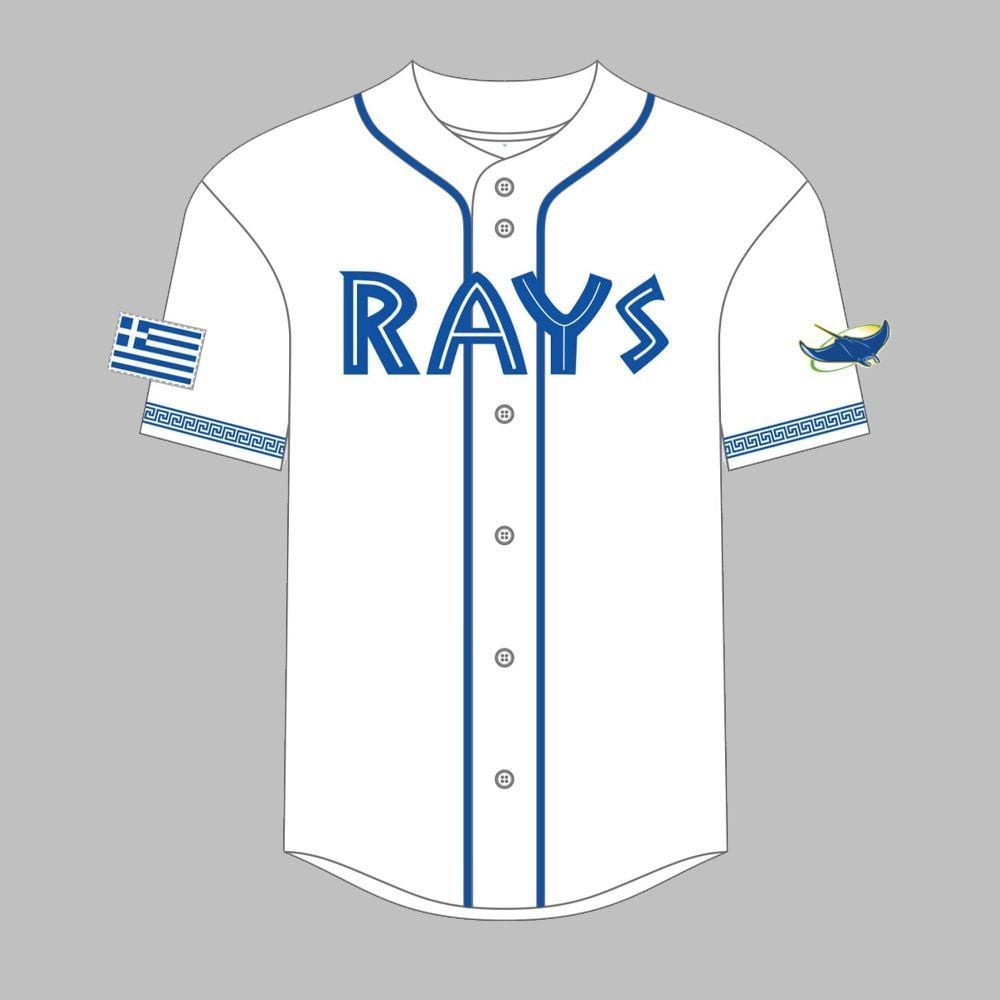 Rays Greek Heritage Jersey 2025 Giveaway - Grishko.com