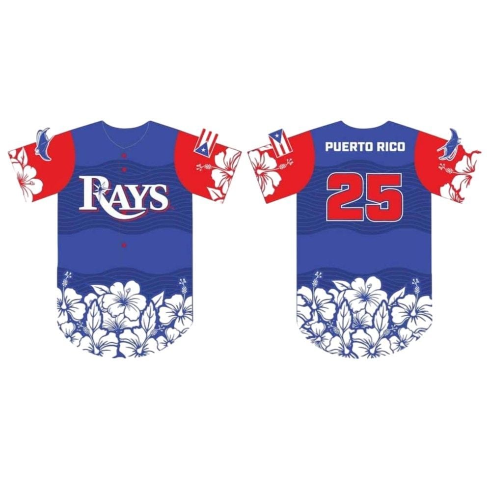 Rays Puerto Rican Heritage Jersey Giveaway 2025 - Grishko.com