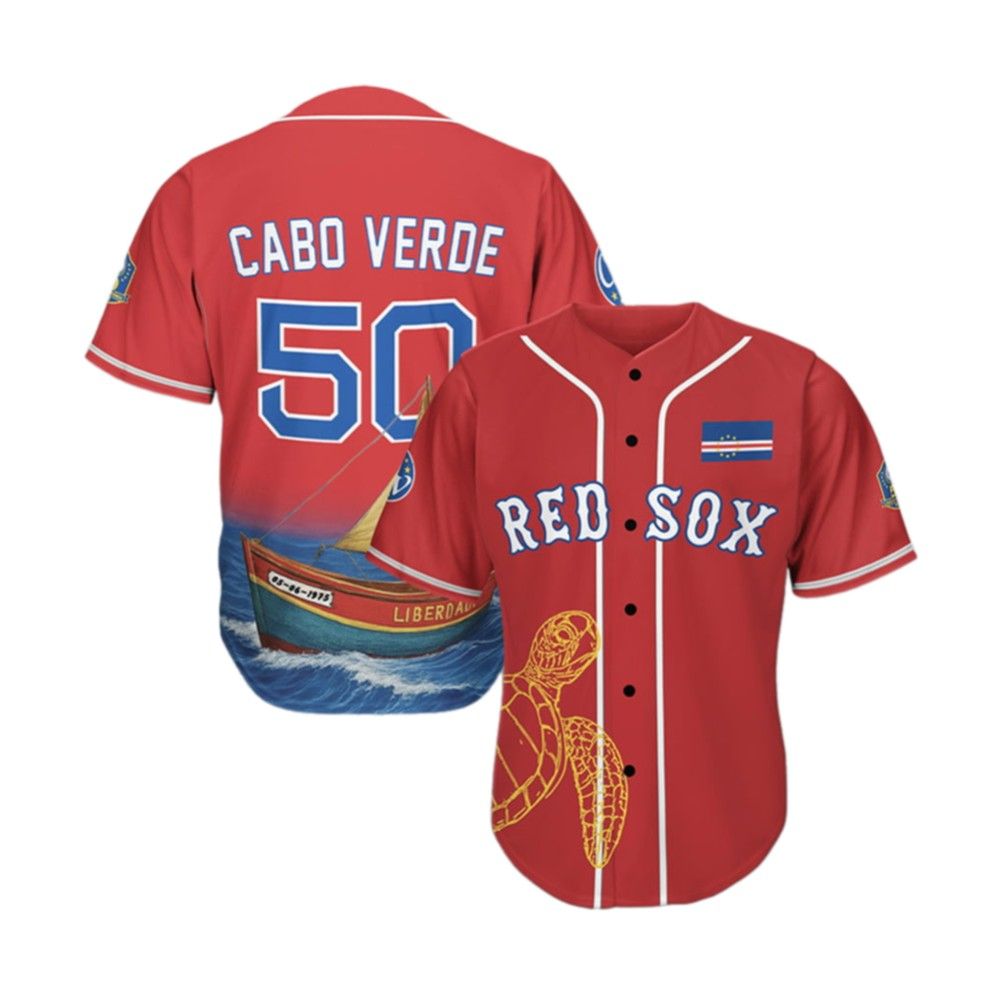 Red Sox Cabo Verde Celebration Jersey Giveaway 2025 - Grishko.com
